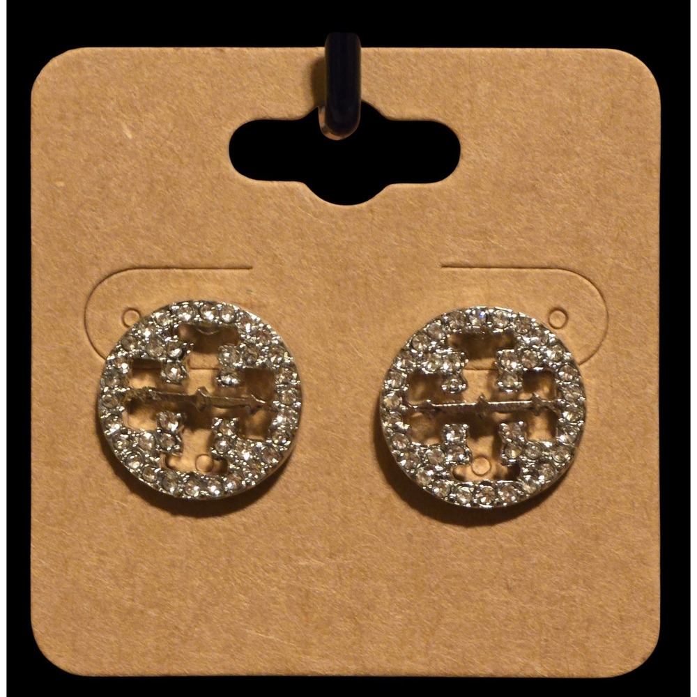 New Silver & Crystal‎ fashion pierced earrings